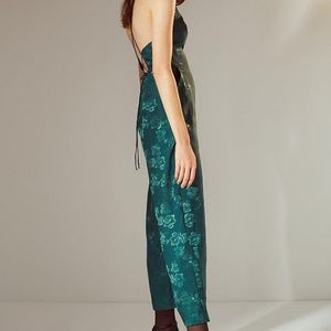 Urban ourfitters emerald lace up jumpsuit